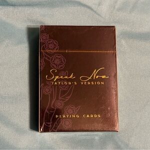 Taylor Swift Brown and Gold Playing Cards